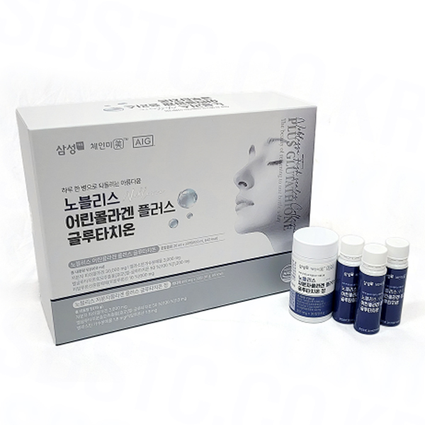 노블리스 어린콜라겐 플러스 글루타치온 (액상 20ml x 30병, 정 600mg x 30정)